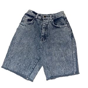 Filippo-Totti Bermuda Style Acid Wash Vintage Y2K Light Wash Denim Short Sz 3/4